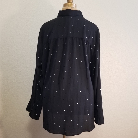 PERCH by BLU PEPPER Black/White Polka Dot Top - Picture 2 of 6